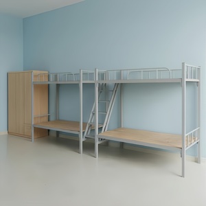 Lits superposés en métal durables au design moderne, garantie de 2 ans, construction de qualité commerciale pour les dortoirs, le personnel, les étudiants - Product Image 3