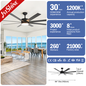 1stshine <span class=keywords><strong>ventilador</strong></span> <span class=keywords><strong>de</strong></span> <span class=keywords><strong>techo</strong></span> <span class=keywords><strong>con</strong></span> luz reversible DC motor <span class=keywords><strong>de</strong></span> alto flujo <span class=keywords><strong>de</strong></span> aire 8 aspas MDF LED <span class=keywords><strong>ventilador</strong></span> <span class=keywords><strong>de</strong></span> <span class=keywords><strong>techo</strong></span> <span class=keywords><strong>con</strong></span> control remoto - Product Image 3