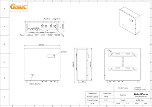Gobel Power-batería de litio eléctrica para silla de ruedas, estante de batería de iones de litio para servidor <span class=keywords><strong>Powerwall</strong></span> - Product Image 6