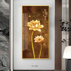 Digital Painted art wall paintings abstract flowers living room furniture