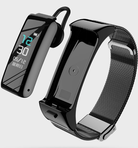 Noir + ceinture en cuir