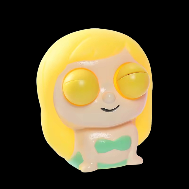 OEM Wholesale Mermaid Pop Out Eyes Animal Squeeze Toy Sensory Stress Relief for Girls & Boys Ages 14+ PU Material