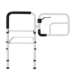 Wholesale Wood Texture Stand up Assistance Foldable Hospital Bed Guardrail - Product Image 1