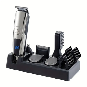 Su misura 6-In-1 lama In acciaio inossidabile <span class=keywords><strong>rasoio</strong></span> <span class=keywords><strong>elettrico</strong></span> IPX5 impermeabile USB ricaricabile barbe viso corpo Trimmer Kit - Product Image 1