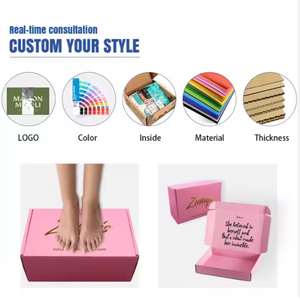 Boîtes en papier à <span class=keywords><strong>tiroir</strong></span> en herbe de raphia rose Boîtes en carton rigides à impression coulissante Boîtes cadeaux d'emballage avec poignée - Product Image 4