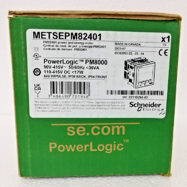 METSEPM82401 PowerLogic PM8000 PLC Industrial Control Power Energy Meter with RS485 Communication