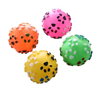 PVC Polka Dot Dog Toy Ball 7cm Medium Size For <b>Throwing</b> And Chewing Pet Interactive Play - Product Image 2
