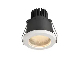 Alüminyum LED gömme parlama önleyici tavan ışık DC12V 24V banyo duş 12W Downlight anti-sis Downlight su geçirmez spot