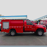 Nouveau camion de pompiers tout-terrain diesel de secours avec une hauteur de travail de 35 m
