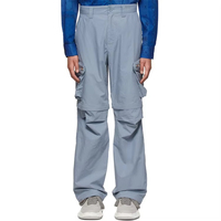 Pantalon tactique 2-en-1 en nylon pour homme, multi-poches, détachable, pour la randonnée, la chasse, le travail, style cargo, mi-court