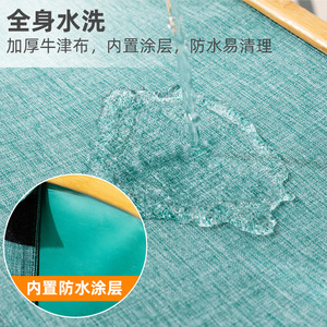 Cesto portaoggetti in tessuto intrecciato con manici per bagno e cambio di vestiti - Product Image 4