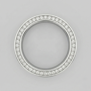 Anillo de platino con diamantes elegantes para mujer, con diseño de piedras brillantes de primera calidad, joyería fina para regalo de compromiso de boda - Product Image 2