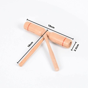 Orff <span class=keywords><strong>Claves</strong></span> en bois <span class=keywords><strong>Instrument</strong></span> à percussion <span class=keywords><strong>Instrument</strong></span> pour enfants Vente en gros - Product Image 2