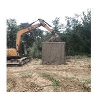 Clôture de barrière défensive Mi1 empilable enduite galvanisée lourde de 4mm 1.37x1.06x10m pour des soutes d'air de Paintball Bunker gonflable de mur