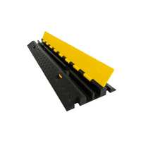 Rampas Plegables para Eventos al Aire Libre, Protector de Cables de Goma, Protector de Cables para Suelo, Rampa para Cables de 2 Canales