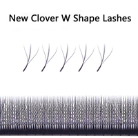 Nouveau Style W Forme 3D 4D 5D 6D WW Extension de Cils Individuels Nouveau W Forme Trèfle Cils