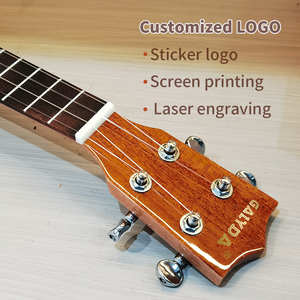 Ukelele de 23/26 Pulgadas con Tapa de Caoba Sólida, Acabado Brillante, 4 Cuerdas, para Principiantes y Adultos, con Funda, Venta al Por Mayor, OEM - Product Image 2