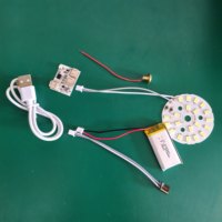 Kit de carte de commande tactile LED USB 5V en vrac, alimenté par batterie rechargeable, module LED blanc pour projet de lampe à base en bois DIY