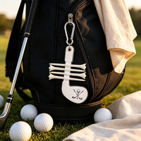 Porte-tee de golf en cuir PU de qualité supérieure avec clip ceinture – Organisateur portable pour tee de golf – Accessoire de golf pour un rangement facile des tee