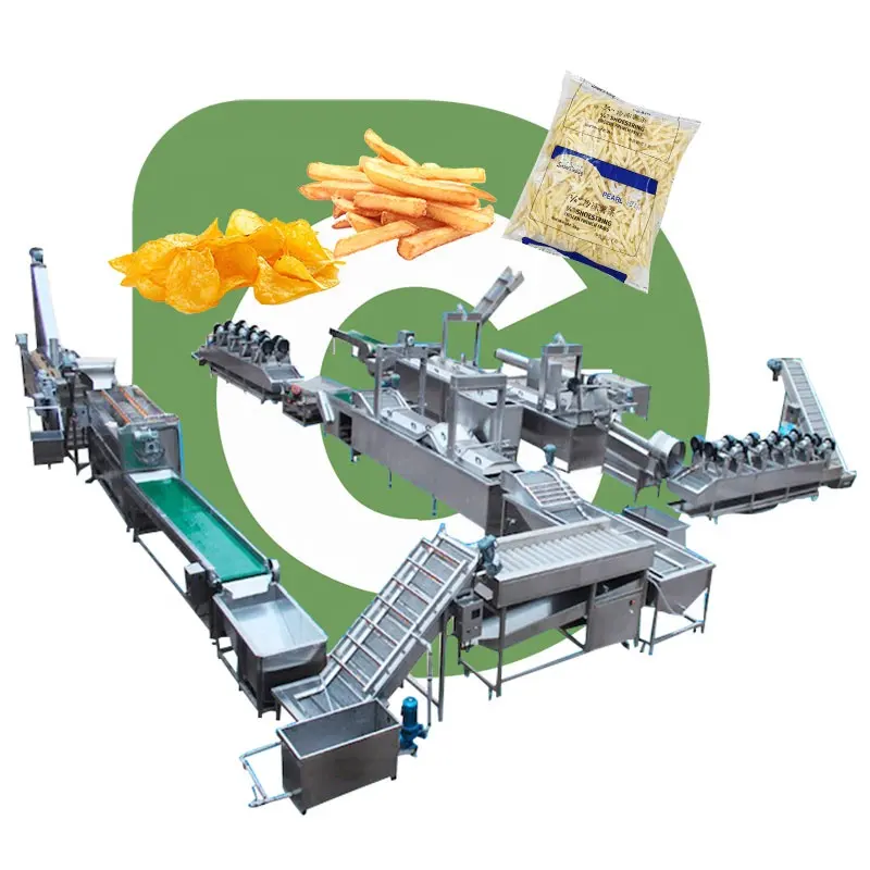 トルコ価格全自動甘い冷凍パタトフレンチフライポテト生産ラインチップはジャガイモに機械を作る
