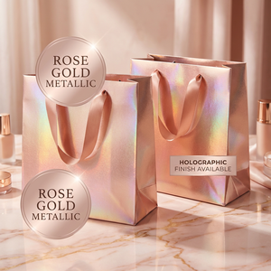 Bolsa de Regalo de Papel Kraft Marrón de Lujo con Impresión Personalizada, Asa de Cinta, Materiales Reciclados, Superficie Personalizable para Empaquetado de Artesanías y Venta Minorista - Product Image 4