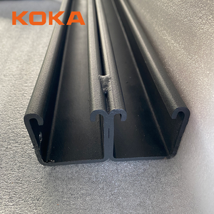 เหล็กชุบสังกะสีแบบจุ่มร้อน KOKA เคลือบผงสีดำ รางเหล็กยูนิสตรัทคู่ - Product Image 6