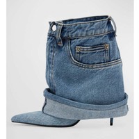 Nouvelles Chaussures à Talons pour Femmes 2024, Logo Personnalisé, Bout Pointu, Coupe Décontractée, Talon Fin, Bottines à Talons Hauts pour Femmes pour l'Été