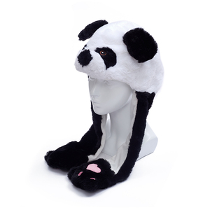 Cappello di panda per cani con cappelli di peluche personalizzati in movimento divertente cappello di peluche per feste - Product Image 3