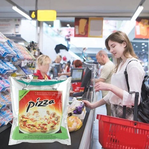 Refroidisseur de <span class=keywords><strong>pizza</strong></span> portable réutilisable isolé sac de livraison d'aliments chauds sac thermique en aluminium avec poignées - Product Image 3