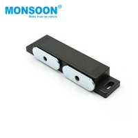Fermeture magnétique double pour porte de placard de cuisine, en plastique et fer, robuste et moderne