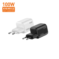 Chargeur mural USB-C simple Vina 100W GaN à charge rapide avec affichage intelligent PD 3.2 AVS, certifié KC, prise US pour Oppo