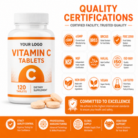 Comprimés de Vitamine C Soutien Immunitaire Antioxydant Complément Vitaminique Quotidien pour le Bien-être Adulte Marque Blanche Acheteurs OEM B2B