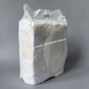 Trapos de algodón blanco reutilizados de 10 kg para uso industrial, trapos de algodón blanco para mecánicos, trapos de lana para limpieza - Product Image 1