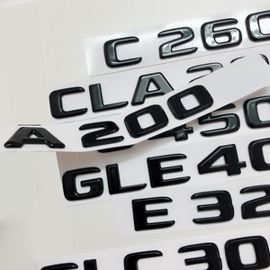 3D ABS nero distintivo del bagagliaio posteriore per auto adesivi per Mercedes <span class=keywords><strong>a</strong></span> <span class=keywords><strong>C</strong></span> S CLA GLA GLC GLS AMG accessori - Product Image 4