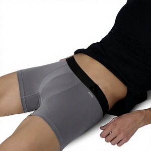 Calzoncillos bóxer de cintura media para hombre, 95% algodón superpeinado y 5% elastano, con logotipo personalizado OEM al por mayor, antibacterianos - Product Image 1