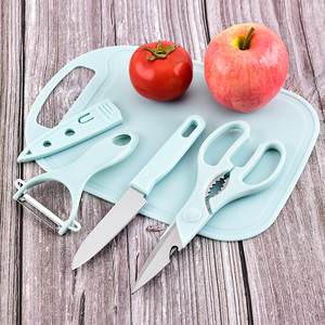 Juego de Cuchillos de Cocina de Viaje de 4 Piezas, Tabla de Cortar, Pelador, Cortador, para Acampar, Hacer Picnic, Asar a la Parrilla - Product Image 5