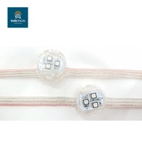 Lumière LED à points programmable IP68 1,5W 20mm 5050 RGBW PC étanche DC12V