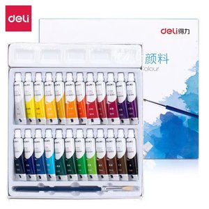 Deli Watercolor Paints 12 18 24 Colors Set For Art Students Painting Supplies - Product Image 5
