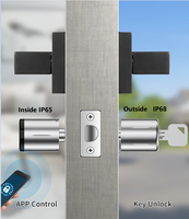 Prix usine TTLOCK contrôle de téléphone portable intelligent étanche NFC serrure de porte à cylindre intelligent pour bureau à domicile porte extérieure