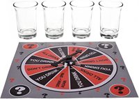 Jeu de Roulette chaussures pour adultes, ensemble pour boire, avec lanceurs de verre, fête