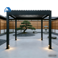 Pergola bioclimatique en aluminium imperméable pour extérieur Magic 3X3 3X4 4X4 6X4m, pergola à lames orientables en aluminium