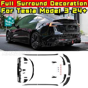 Para Tesla Model 3 2024+ BATTLE EDITION: Protector de Parachoques Delantero y Trasero, Alerón Trasero, Faldones Laterales y Protector de Esquinas de Parachoques - Product Image 1