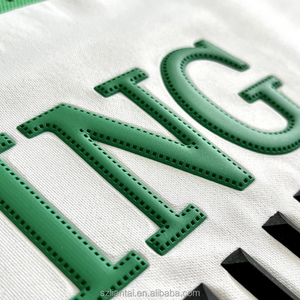 Tùy chỉnh 3D lớn lên Kết cấu Silicone truyền nhiệt các bản vá lỗi có thể giặt quần áo nhãn cho T-Shirts thời trang hàng may mặc - Product Image 1