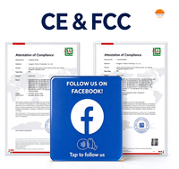 Carte de visite NFC en acrylique de 12 cm pour usage hôtelier, 13,56 MHz RFID, URL programmable, étanche, avec adhésif