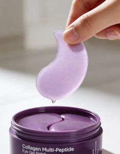 Masque <span class=keywords><strong>pour</strong></span> <span class=keywords><strong>les</strong></span> <span class=keywords><strong>yeux</strong></span> en collagène et peptides, avec niacinamide, <span class=keywords><strong>pour</strong></span> réduire <span class=keywords><strong>les</strong></span> poches et éclaircir le contour des <span class=keywords><strong>yeux</strong></span>, en un seul <span class=keywords><strong>patch</strong></span>, avec logo privé « Purple Diamond Eye Mask » - Product Image 3