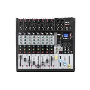 China Manufacturers Music Mixing Console DSP Effects USB Computer Play Record Audio Mixer For Family KTV