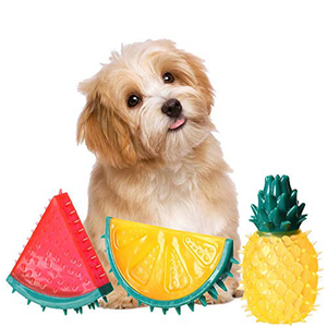 Jouet à mâcher rafraîchissant pour animaux de compagnie, Fruit d'été, citron, ananas, pastèque, Design Durable, jouet à mâcher pour chiens - Product Image 1