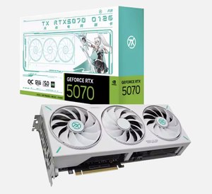 การ์ดจอ 2025 TX-RTX5070-O12G GDDR7 OC RTX 5070 สำหรับเดสก์ท็อป/แล็ปท็อป ความจุหน่วยความจำ 12GB สีขาว พัดลมสามตัว สำหรับเล่นเกมและเวิร์กสเตชัน 2 - Product Image 1