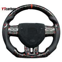 YTcarbon pour Freemont 345 croix modifier pièces automobiles accessoires de voiture Style de course personnalisé volant en Fiber de carbone véritable
