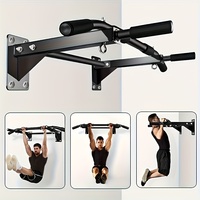 Barre de traction réglable pour porte, capacité 440 lb, sans perçage, avec verrouillage automatique, pour entraînement de force du haut du corps, salle de sport à domicile